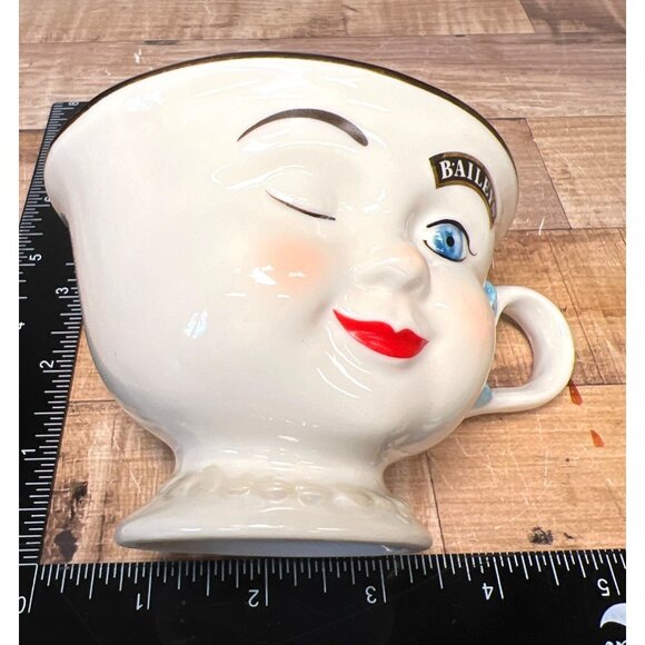Baileys Winking Face Coffee Mug Cup 3D Ceramic Vintage - Picture 6 of 8